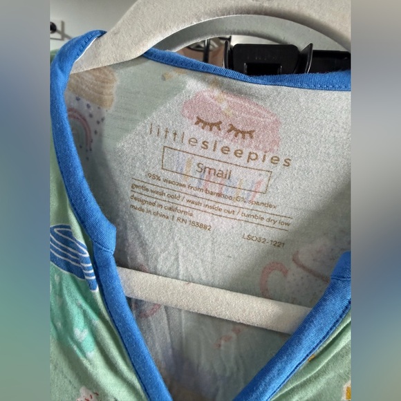 Little Sleepies Bamboo Pajama Set - Coffee Print -Women's Small - Picture 2 of 5